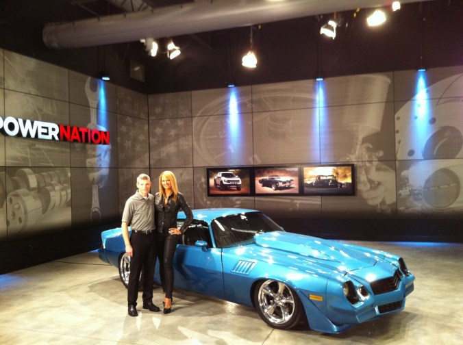 Filming Power Nation segment with Courtney Hanson.